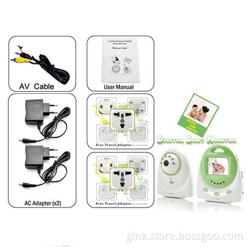 2.4 inch Baby Monitor with Two Way Audio + Temperature Alarm